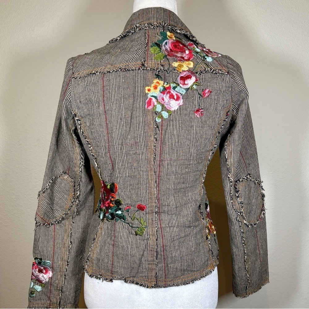 Paparazzi by Biz Floral Embroidered Women's Jacket Size Small - Picture 3 of 10